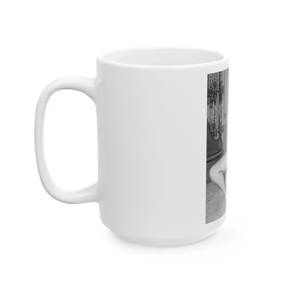 Bettie Page #603 (Vintage Female Icon) White Coffee Mug - Go Mug Yourself