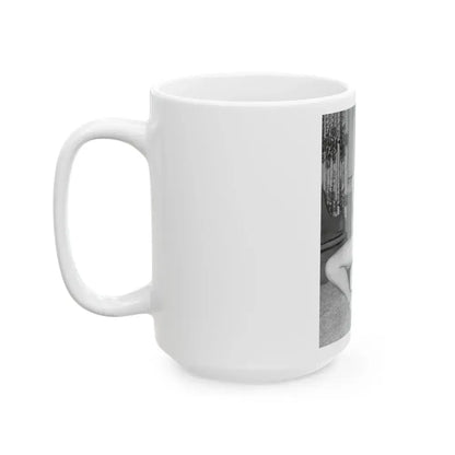 Bettie Page #603 (Vintage Female Icon) White Coffee Mug - Go Mug Yourself