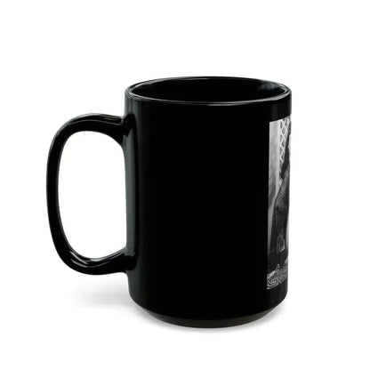 Bettie Page #604 (Vintage Female Icon) Black Coffee Mug - Go Mug Yourself