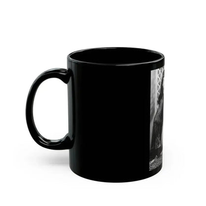 Bettie Page #604 (Vintage Female Icon) Black Coffee Mug - Go Mug Yourself