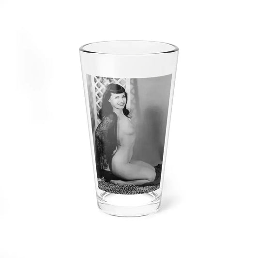 Bettie Page #604 (Vintage Female Icon) Pint Glass 16oz 16oz - Go Mug Yourself
