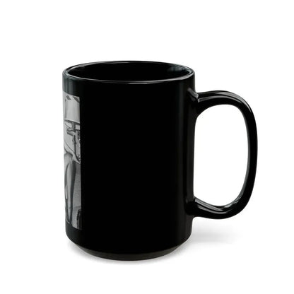 Bettie Page #605 (Vintage Female Icon) Black Coffee Mug - Go Mug Yourself