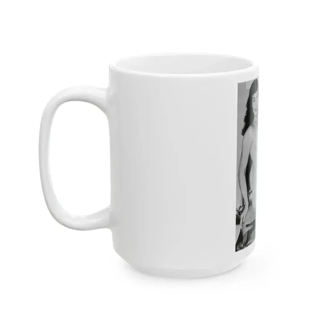 Bettie Page #605 (Vintage Female Icon) White Coffee Mug - Go Mug Yourself
