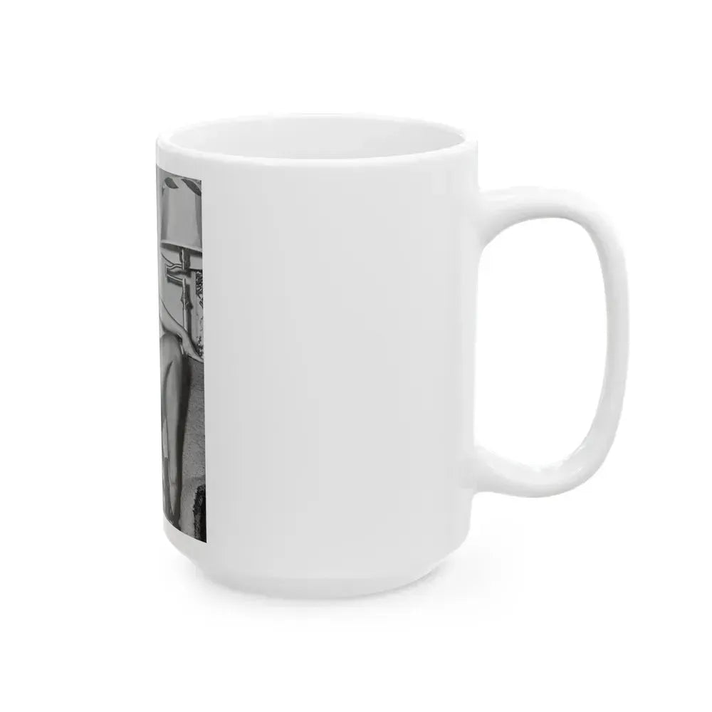Bettie Page #605 (Vintage Female Icon) White Coffee Mug - Go Mug Yourself
