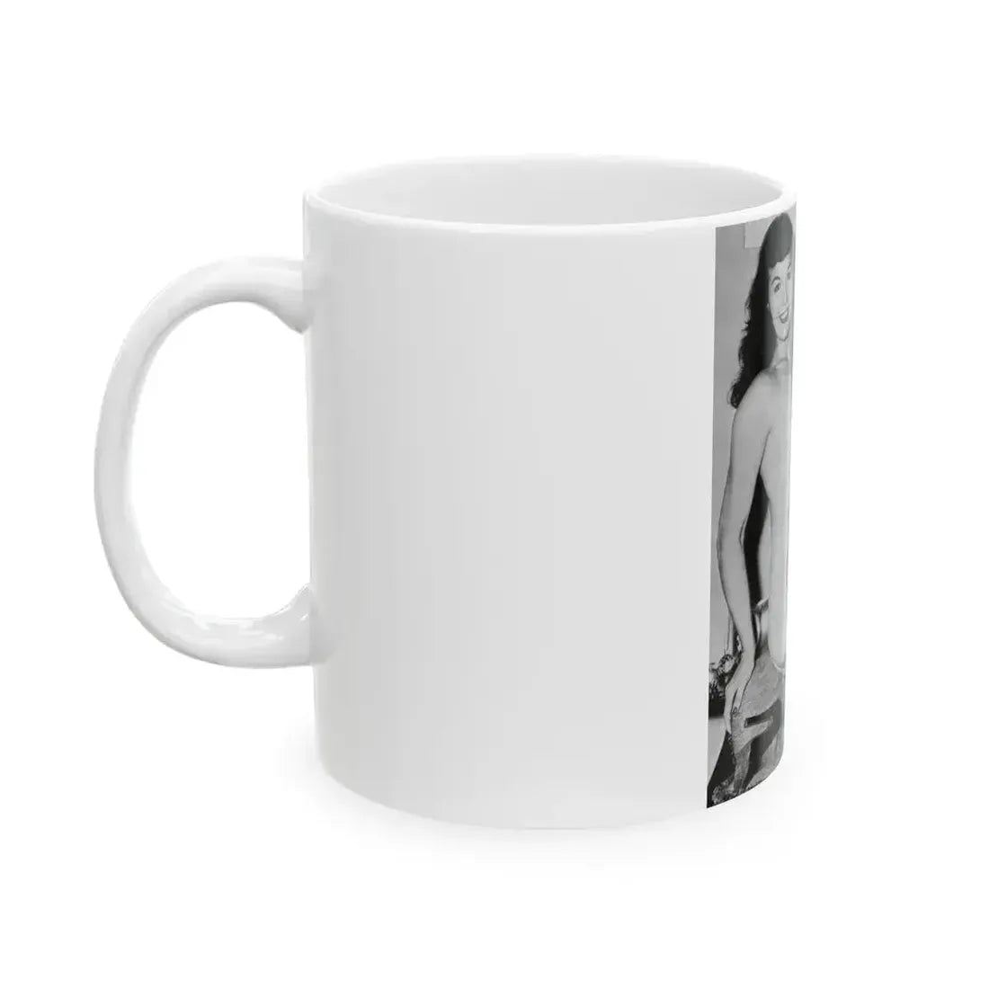 Bettie Page #605 (Vintage Female Icon) White Coffee Mug - Go Mug Yourself