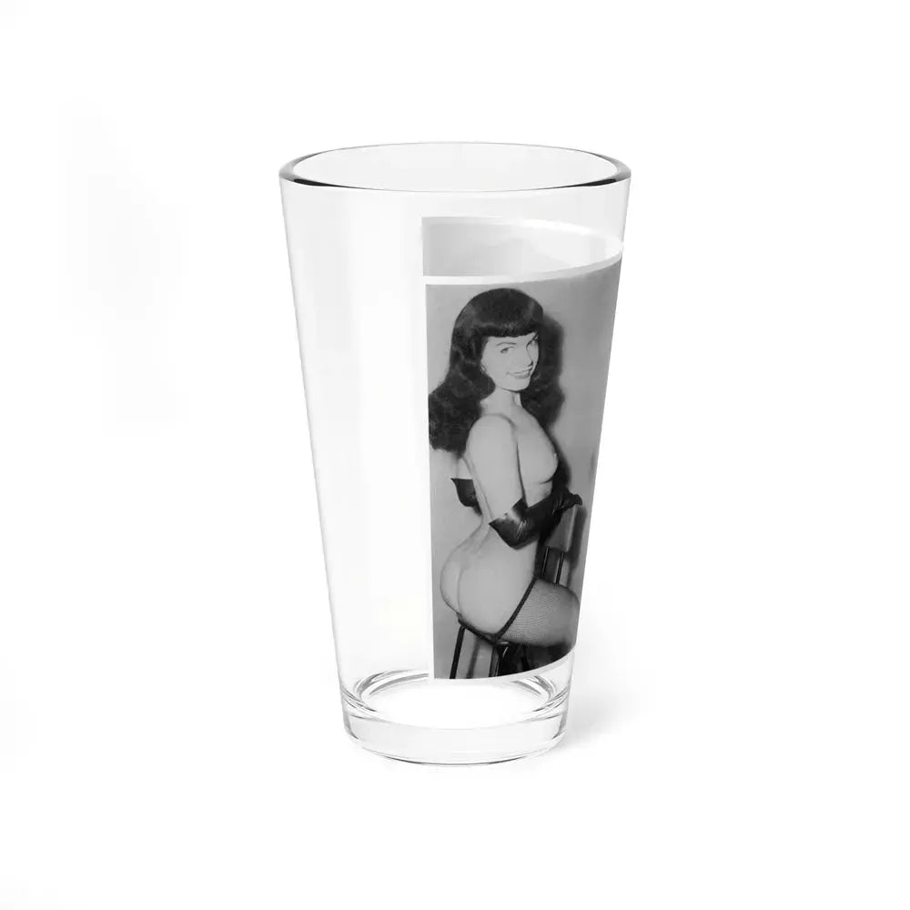 Bettie Page #606 (Vintage Female Icon) Pint Glass 16oz - Go Mug Yourself