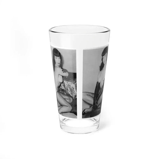 Bettie Page #607 (Vintage Female Icon) Pint Glass 16oz 16oz - Go Mug Yourself