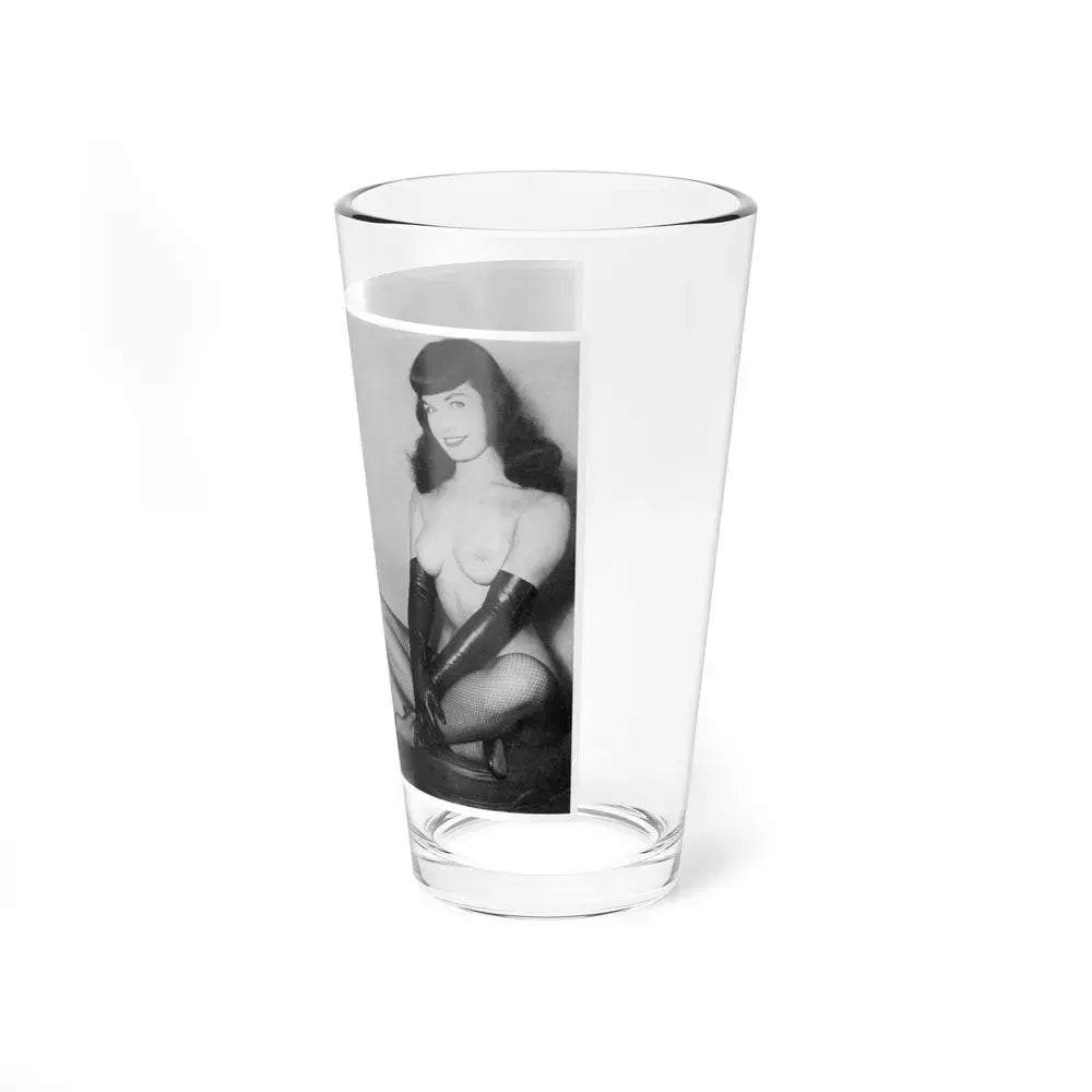 Bettie Page #607 (Vintage Female Icon) Pint Glass 16oz - Go Mug Yourself
