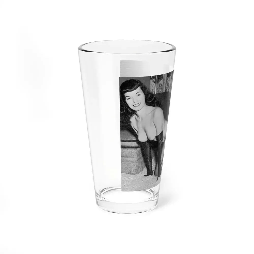 Bettie Page #608 (Vintage Female Icon) Pint Glass 16oz - Go Mug Yourself
