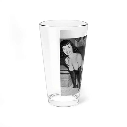 Bettie Page #608 (Vintage Female Icon) Pint Glass 16oz - Go Mug Yourself