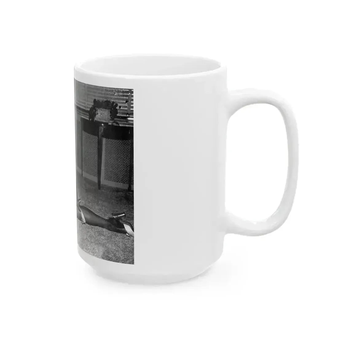 Bettie Page #608 (Vintage Female Icon) White Coffee Mug - Go Mug Yourself