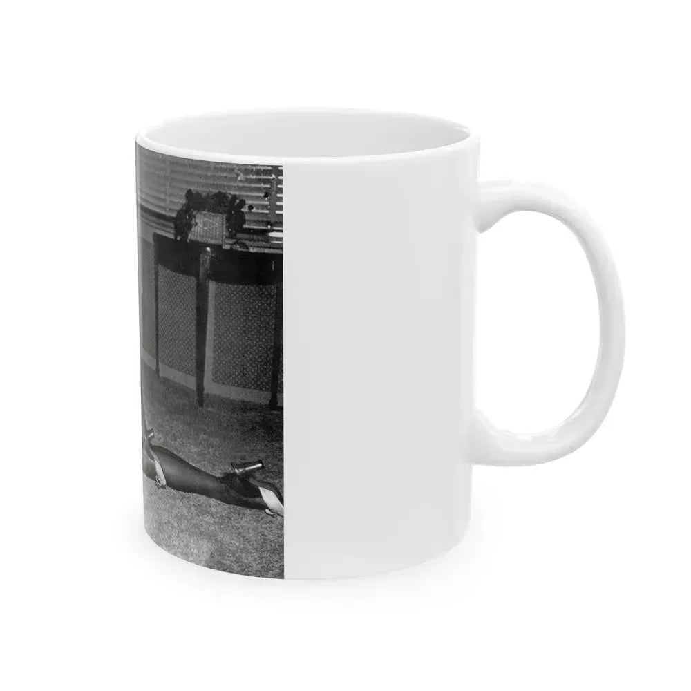 Bettie Page #608 (Vintage Female Icon) White Coffee Mug - Go Mug Yourself