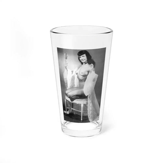 Bettie Page #609 (Vintage Female Icon) Pint Glass 16oz 16oz - Go Mug Yourself