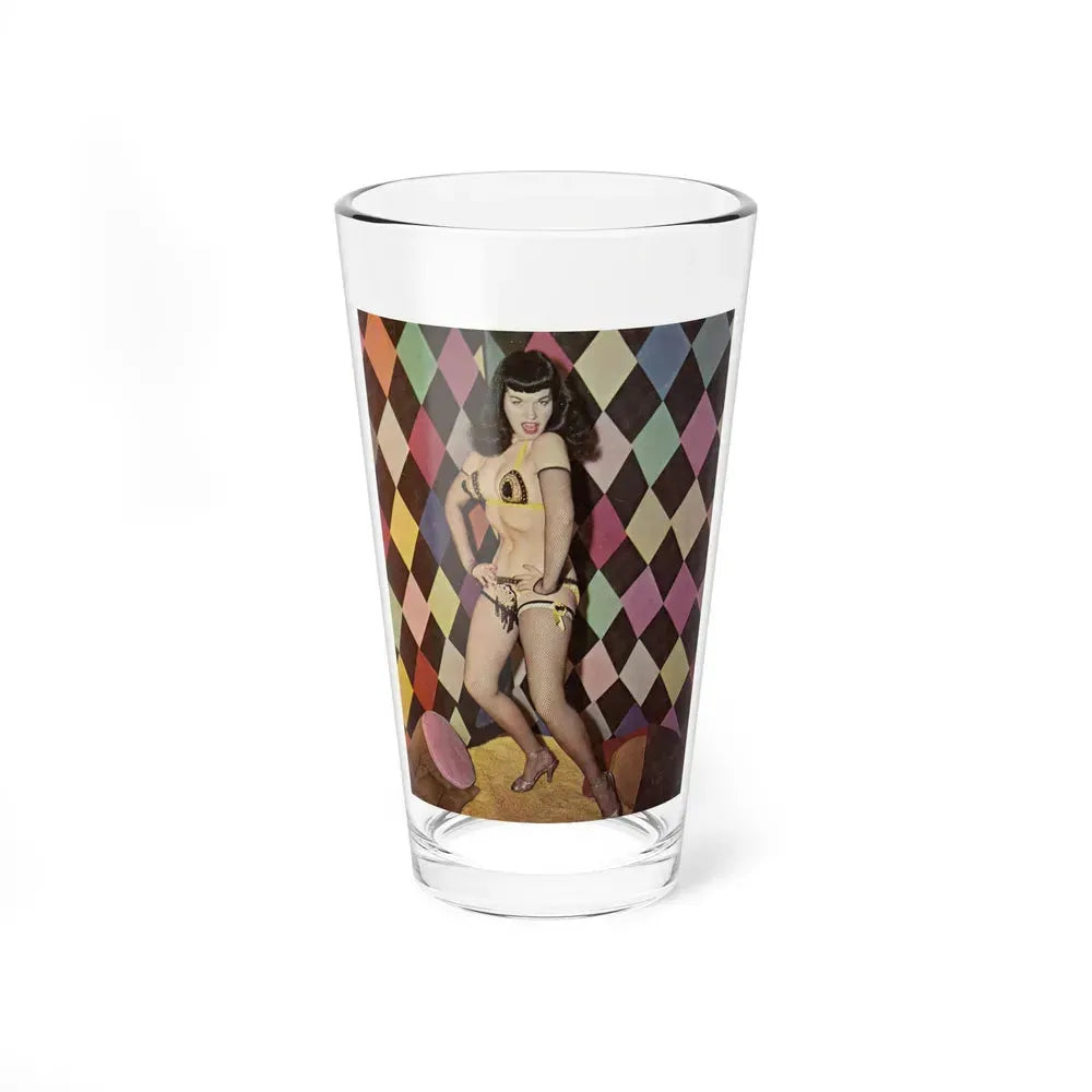 Bettie Page #61 (Vintage Female Icon) Pint Glass 16oz 16oz - Go Mug Yourself