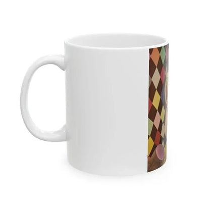 Bettie Page #61 (Vintage Female Icon) White Coffee Mug - Go Mug Yourself