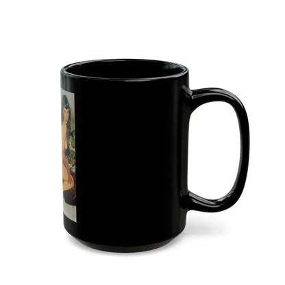 Bettie Page #610 (Vintage Female Icon) Black Coffee Mug - Go Mug Yourself