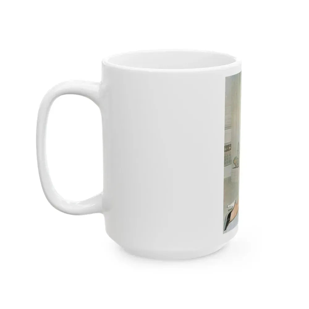 Bettie Page #610 (Vintage Female Icon) White Coffee Mug - Go Mug Yourself