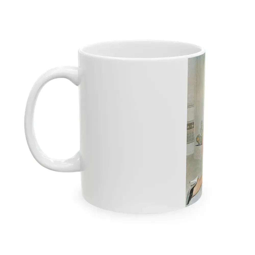 Bettie Page #610 (Vintage Female Icon) White Coffee Mug - Go Mug Yourself