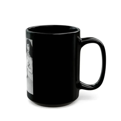Bettie Page #612 (Vintage Female Icon) Black Coffee Mug - Go Mug Yourself