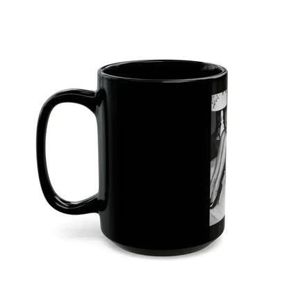 Bettie Page #612 (Vintage Female Icon) Black Coffee Mug - Go Mug Yourself