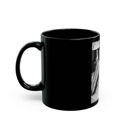Bettie Page #612 (Vintage Female Icon) Black Coffee Mug - Go Mug Yourself
