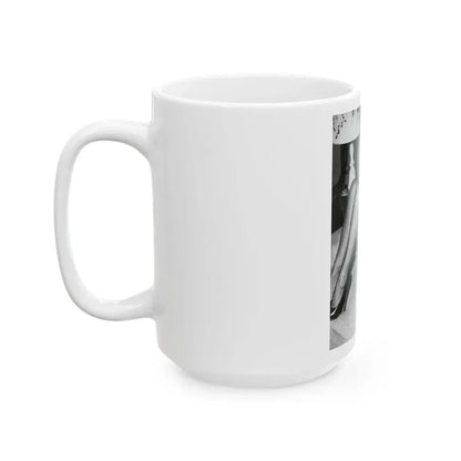 Bettie Page #612 (Vintage Female Icon) White Coffee Mug - Go Mug Yourself