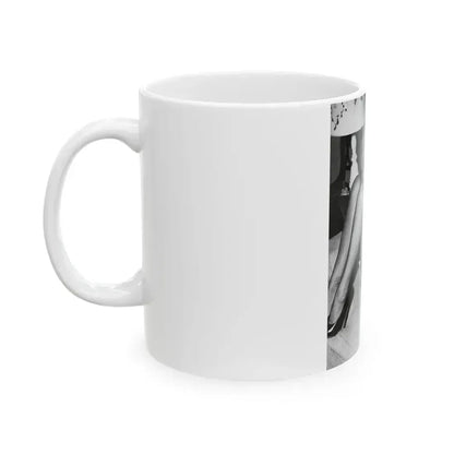 Bettie Page #612 (Vintage Female Icon) White Coffee Mug - Go Mug Yourself