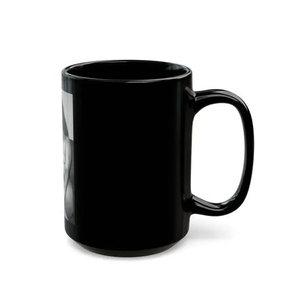 Bettie Page #613 (Vintage Female Icon) Black Coffee Mug - Go Mug Yourself