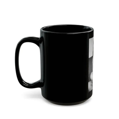 Bettie Page #613 (Vintage Female Icon) Black Coffee Mug - Go Mug Yourself