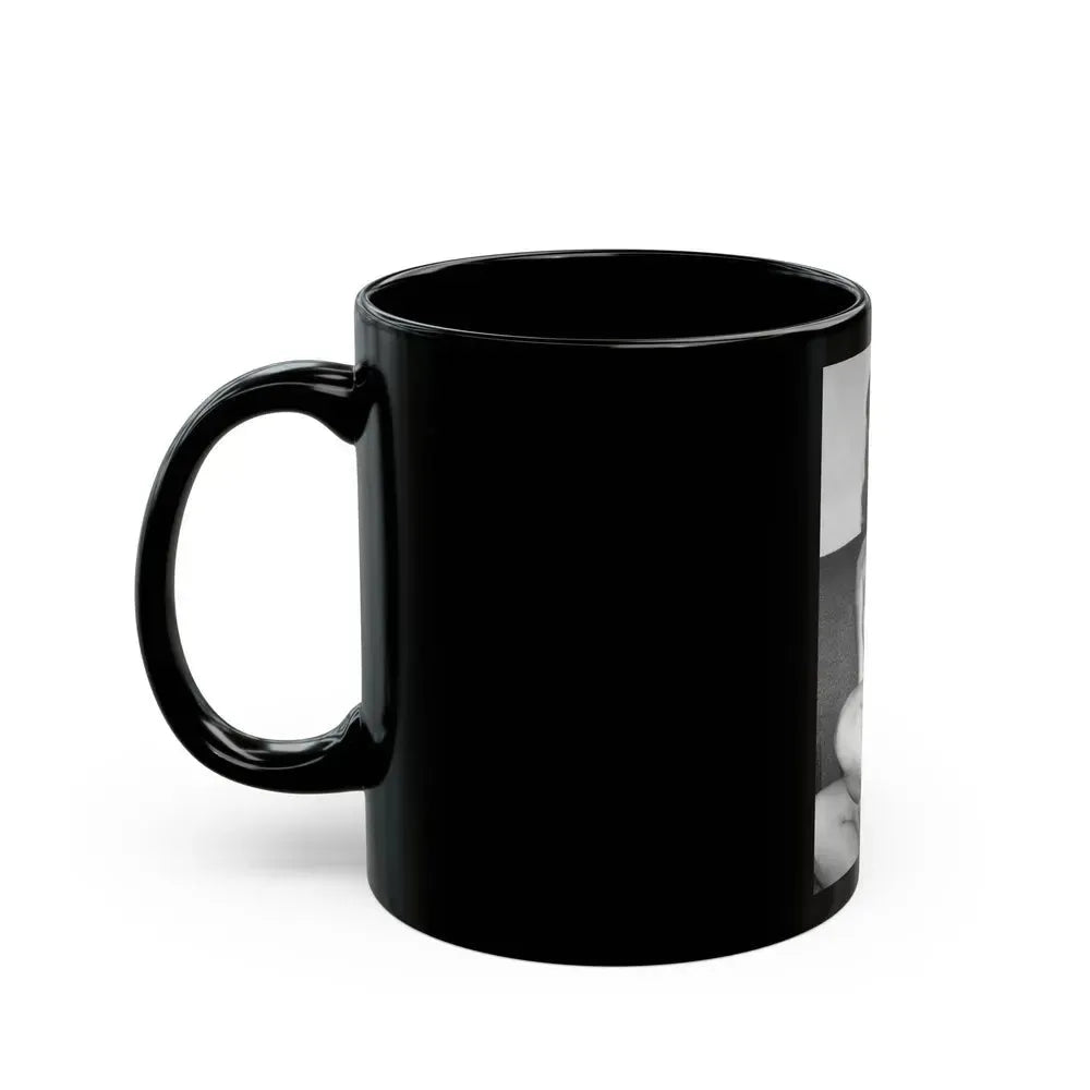 Bettie Page #613 (Vintage Female Icon) Black Coffee Mug - Go Mug Yourself