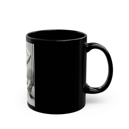 Bettie Page #614 (Vintage Female Icon) Black Coffee Mug - Go Mug Yourself