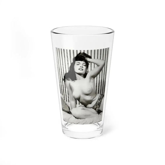 Bettie Page #614 (Vintage Female Icon) Pint Glass 16oz 16oz - Go Mug Yourself