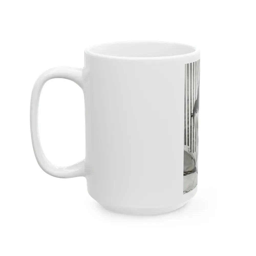 Bettie Page #614 (Vintage Female Icon) White Coffee Mug - Go Mug Yourself