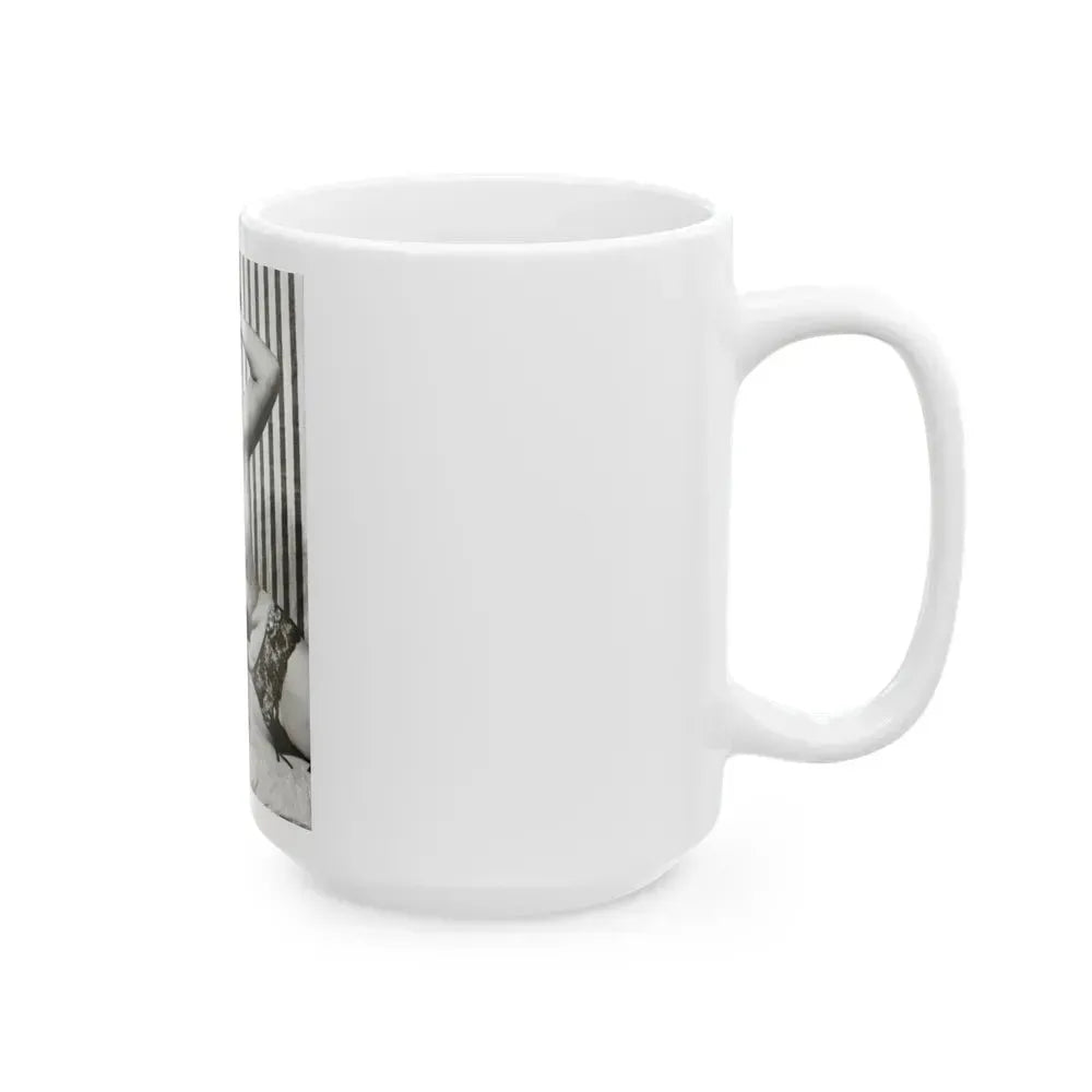 Bettie Page #614 (Vintage Female Icon) White Coffee Mug - Go Mug Yourself