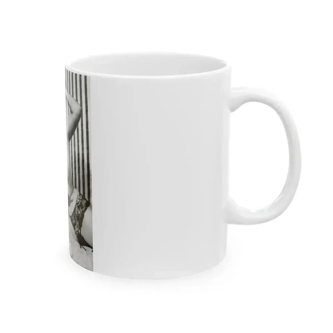 Bettie Page #614 (Vintage Female Icon) White Coffee Mug - Go Mug Yourself