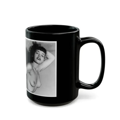 Bettie Page #615 (Vintage Female Icon) Black Coffee Mug - Go Mug Yourself