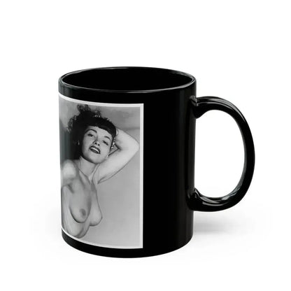 Bettie Page #615 (Vintage Female Icon) Black Coffee Mug - Go Mug Yourself
