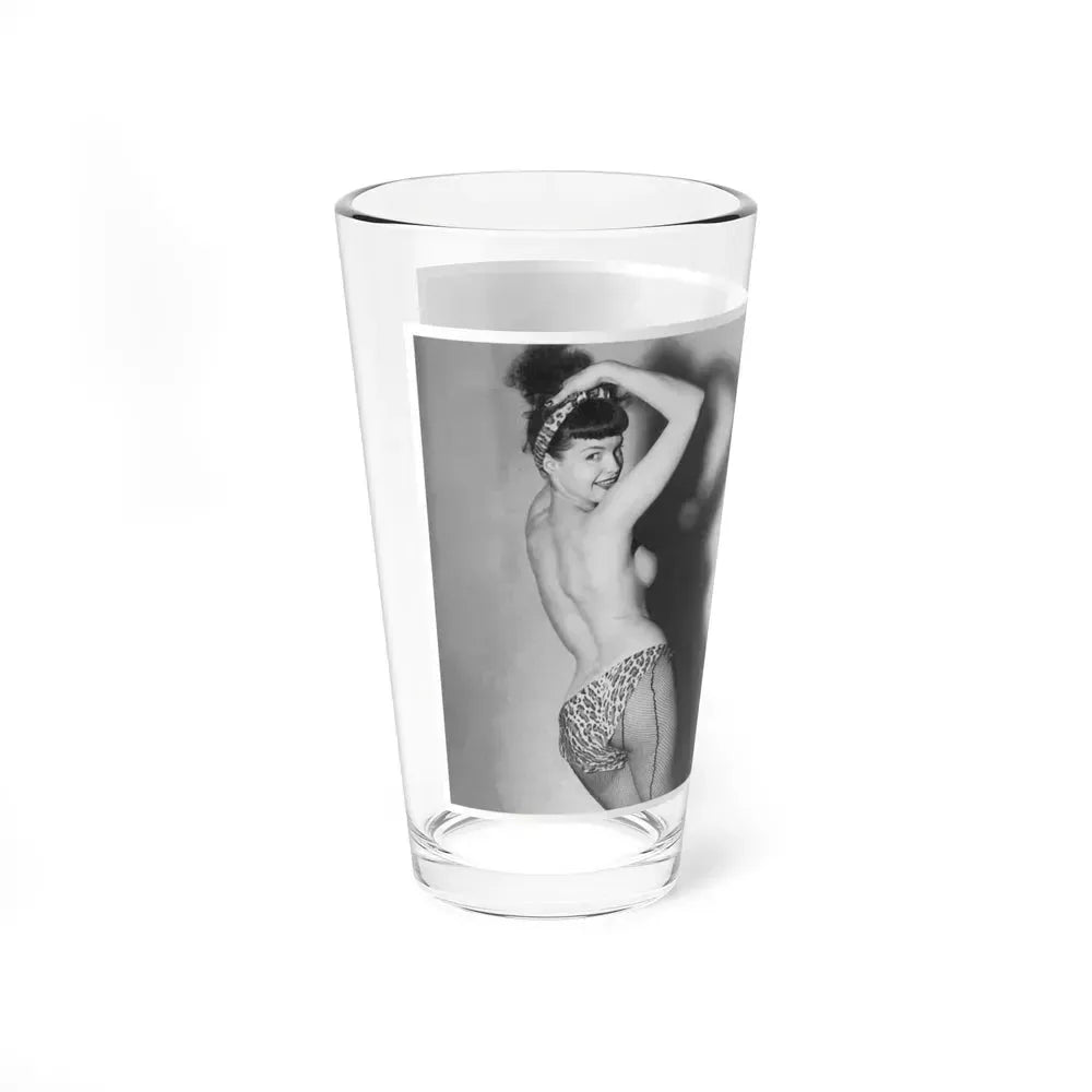 Bettie Page #615 (Vintage Female Icon) Pint Glass 16oz - Go Mug Yourself