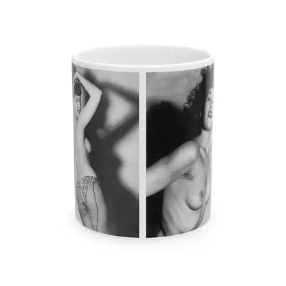 Bettie Page #615 (Vintage Female Icon) White Coffee Mug 11oz - Go Mug Yourself