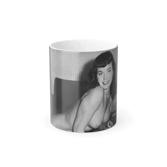 Bettie Page #616 (Vintage Female Icon) Color Changing Mug 11oz 11oz - Go Mug Yourself
