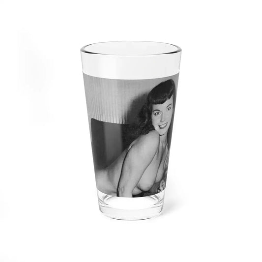 Bettie Page #616 (Vintage Female Icon) Pint Glass 16oz 16oz - Go Mug Yourself