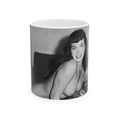 Bettie Page #616 (Vintage Female Icon) White Coffee Mug 11oz - Go Mug Yourself