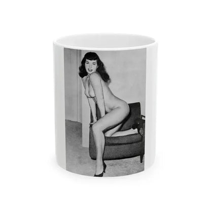 Bettie Page #617 (Vintage Female Icon) White Coffee Mug 11oz - Go Mug Yourself