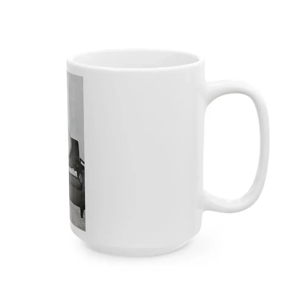 Bettie Page #617 (Vintage Female Icon) White Coffee Mug - Go Mug Yourself