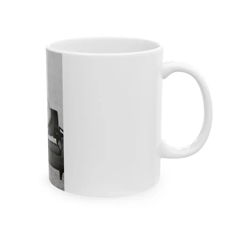 Bettie Page #617 (Vintage Female Icon) White Coffee Mug - Go Mug Yourself