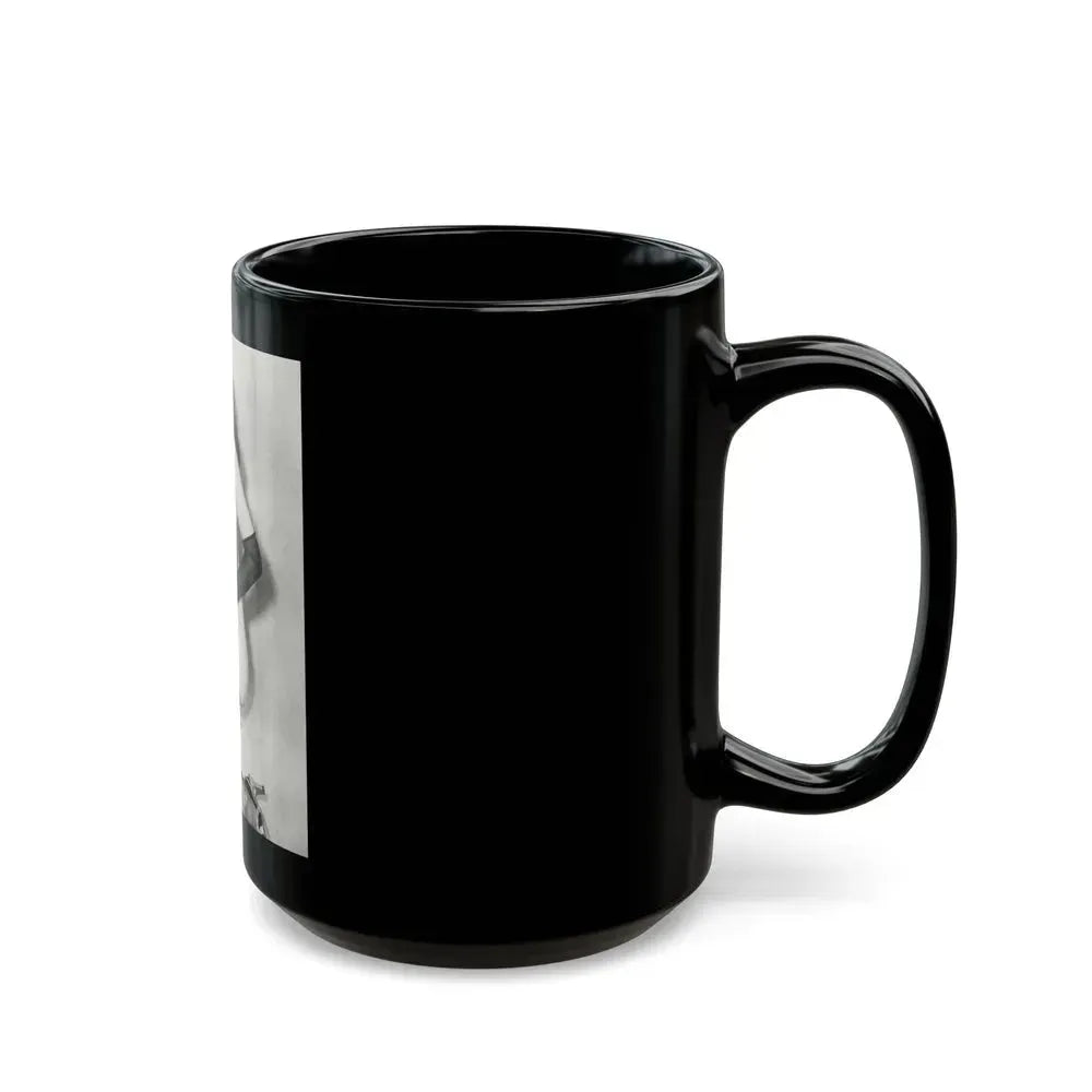 Bettie Page #618 (Vintage Female Icon) Black Coffee Mug - Go Mug Yourself