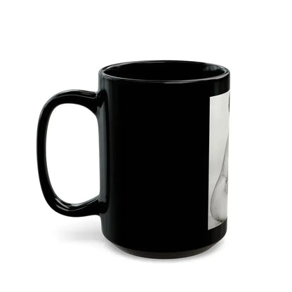 Bettie Page #619 (Vintage Female Icon) Black Coffee Mug - Go Mug Yourself