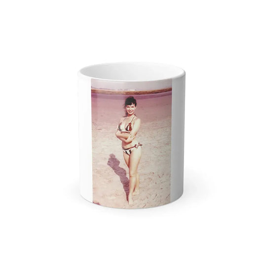 Bettie Page #62 (Vintage Female Icon) Color Changing Coffee Mug 11oz - Go Mug Yourself