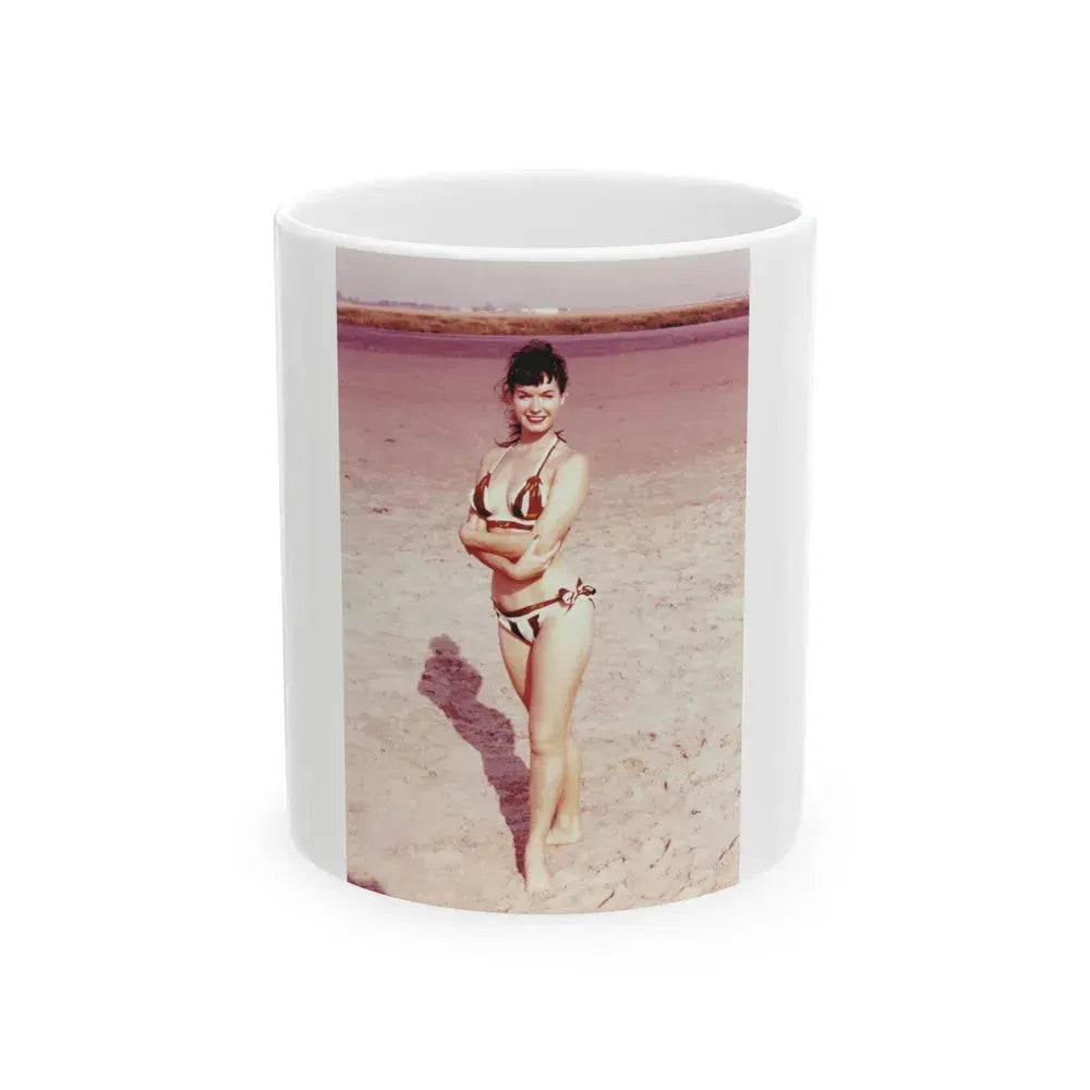 Bettie Page #62 (Vintage Female Icon) White Coffee Mug 11oz - Go Mug Yourself