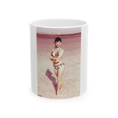 Bettie Page #62 (Vintage Female Icon) White Coffee Mug 11oz - Go Mug Yourself